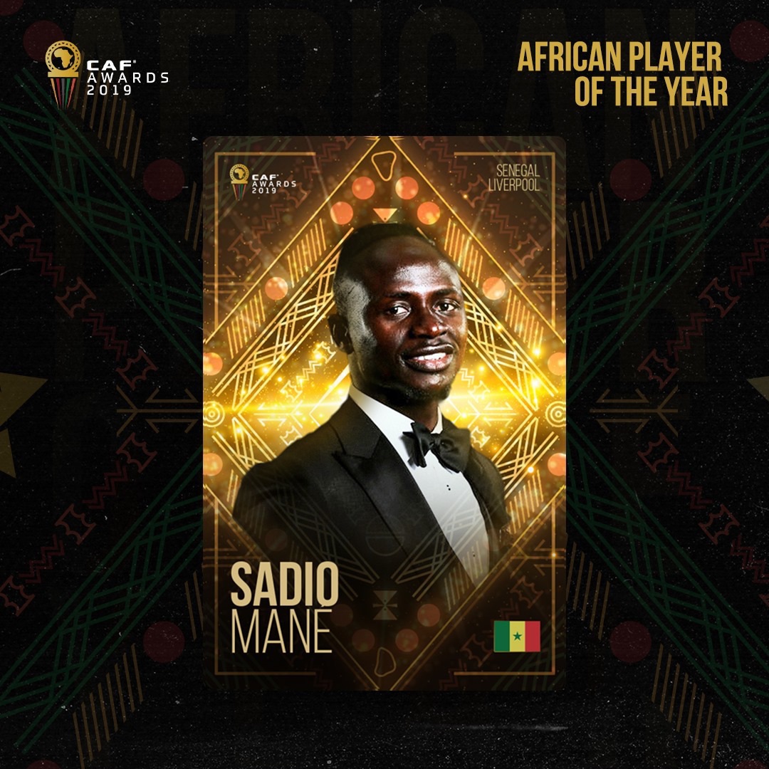 Sadio Mané, Joueur Africain de l’Année 2019