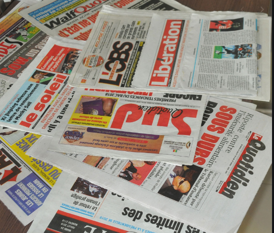 Le coronavirus sous différents titres dans la presse sénégalaise
