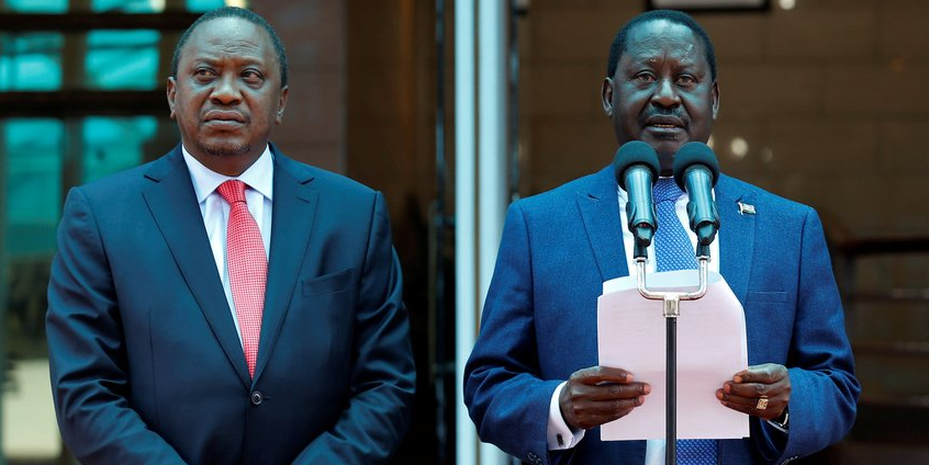 Présidentielle kényane : Kenyatta soutient l’opposant Odinga