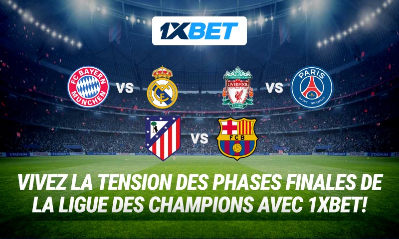 Réclamez votre bonus de bienvenue jusqu&rsquo;à 1000000 XAF + 150 FS sur 1xBet Casino !