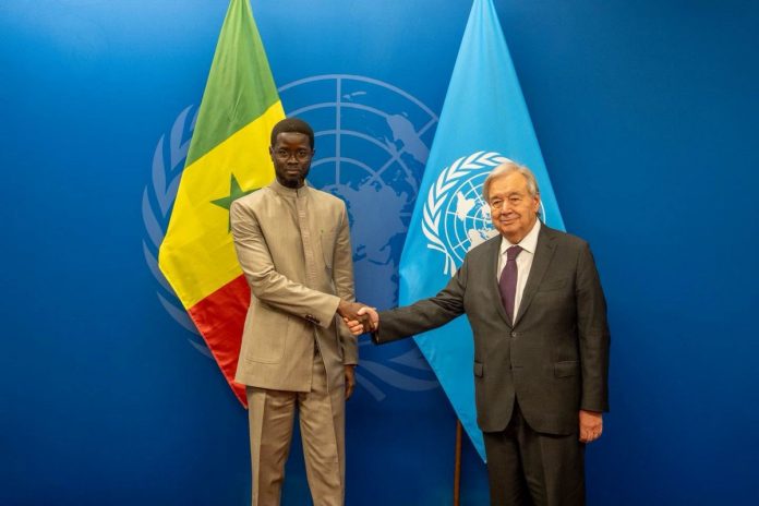 ONU : Bassirou Diomaye Faye échange avec António Guterres sur les grands enjeux internationaux